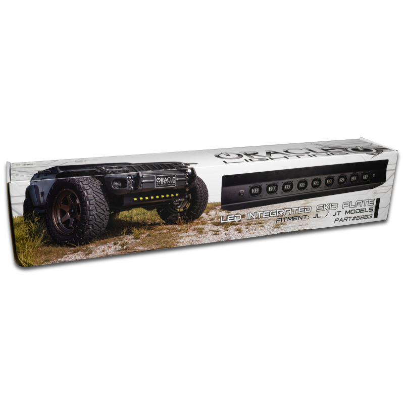 Jeep Wrangler JL Skid Plate - ORACLE Lighting - Integrated LED Emitters - Clear - `19-`27